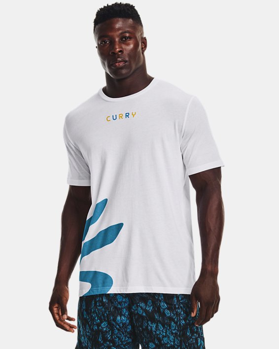 Men's Curry Ultra Splash T-Shirt, White, pdpMainDesktop image number 0